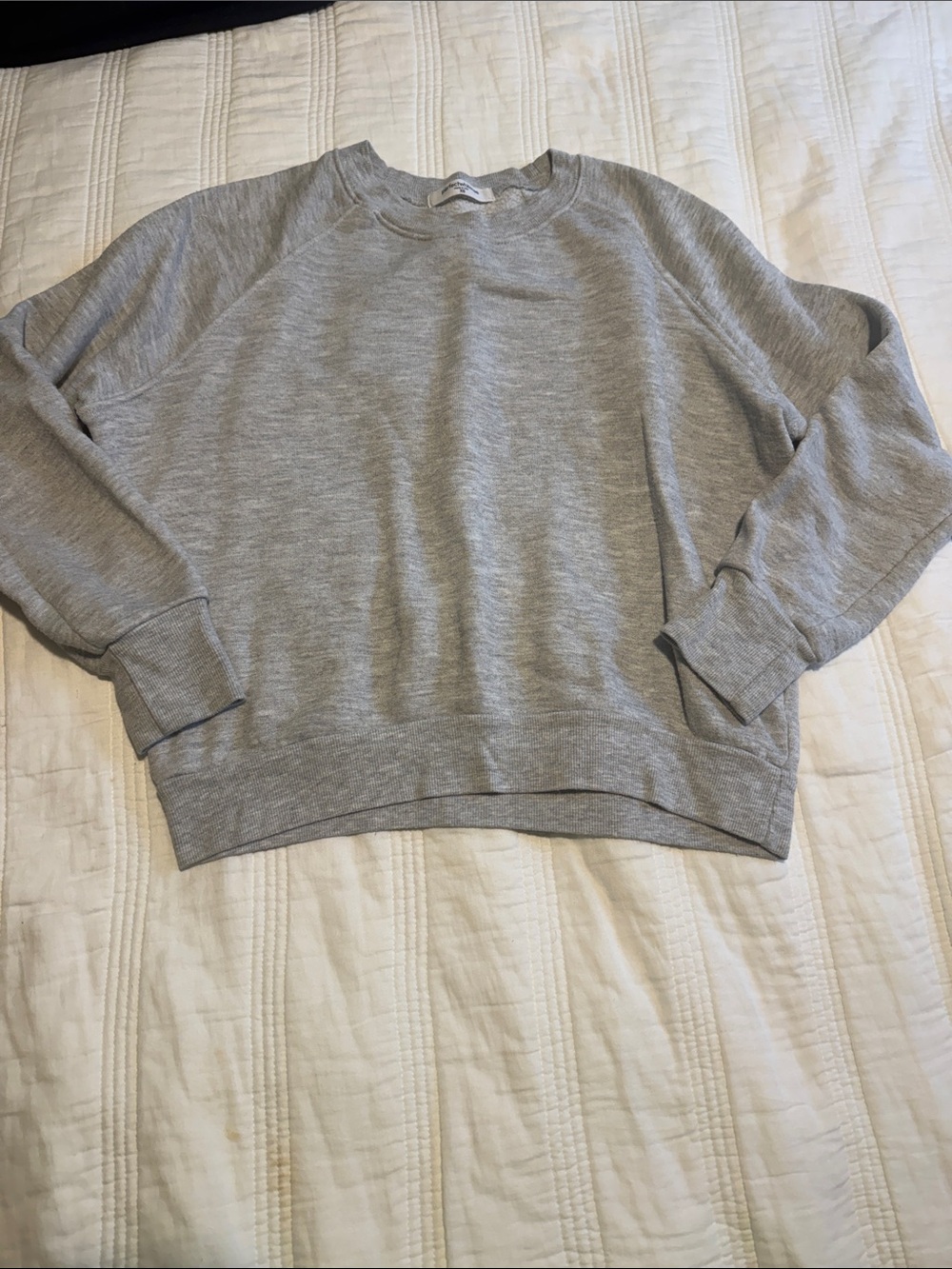 perfectwhitetee Heather Gray Pullover Sweatshirt